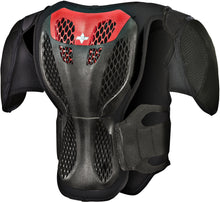 Load image into Gallery viewer, ALPINESTARS YOUTH A-5 S BODY ARMOR BLACK/RED YL/YX 6740518-13-L/X