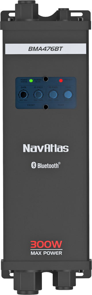 NAVATLAS 300W 4CHNL AMP W/BT BMA476BT