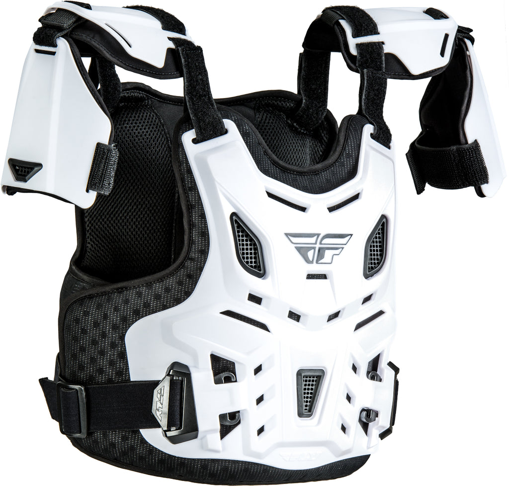 FLY RACING YOUTH CE REVEL ROOST GUARD WHITE 36-16065 YTH CE WHT