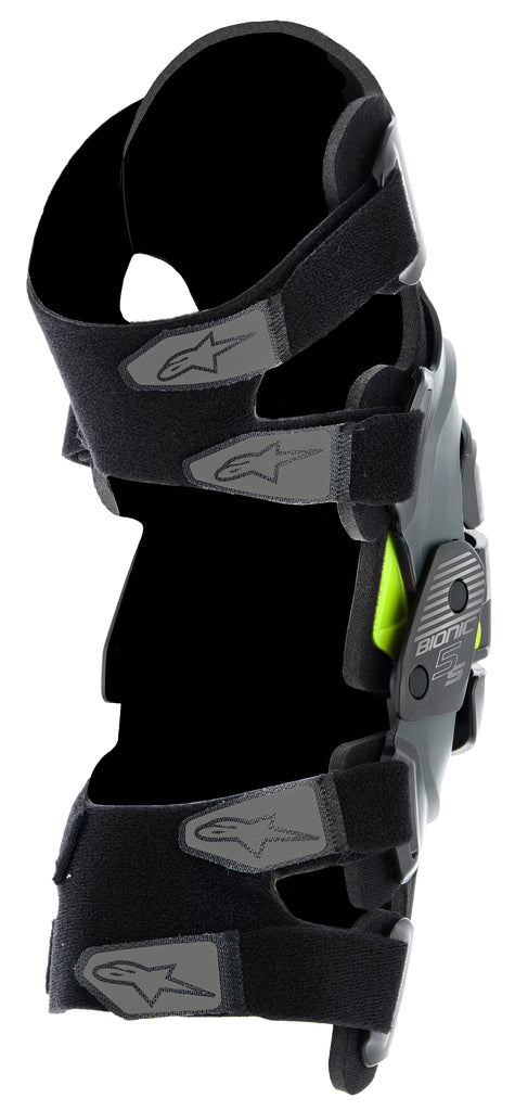 ALPINESTARS BIONIC 5S YOUTH KNEE BRACE BLACK ANTH/FLUO YELLOW 6540520-1155-OS