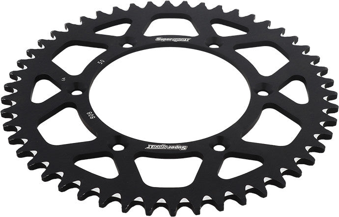 SUPERSPROX ALUMINUM SPROCKET 50T BLACK RAL-808-50-BLK