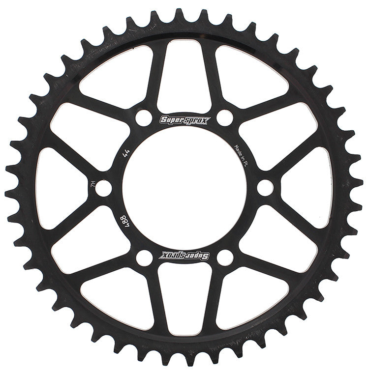 SUPERSPROX STEEL SPROCKET 44T BLACK RFE-488-44-BLK