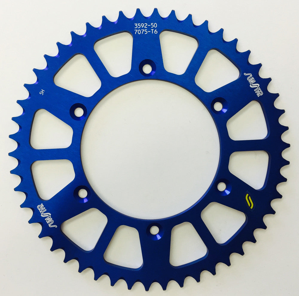 SUNSTAR REAR SPROCKET ALUMINUM BLUE 50T 5-359250BL-atv motorcycle utv parts accessories gear helmets jackets gloves pantsAll Terrain Depot