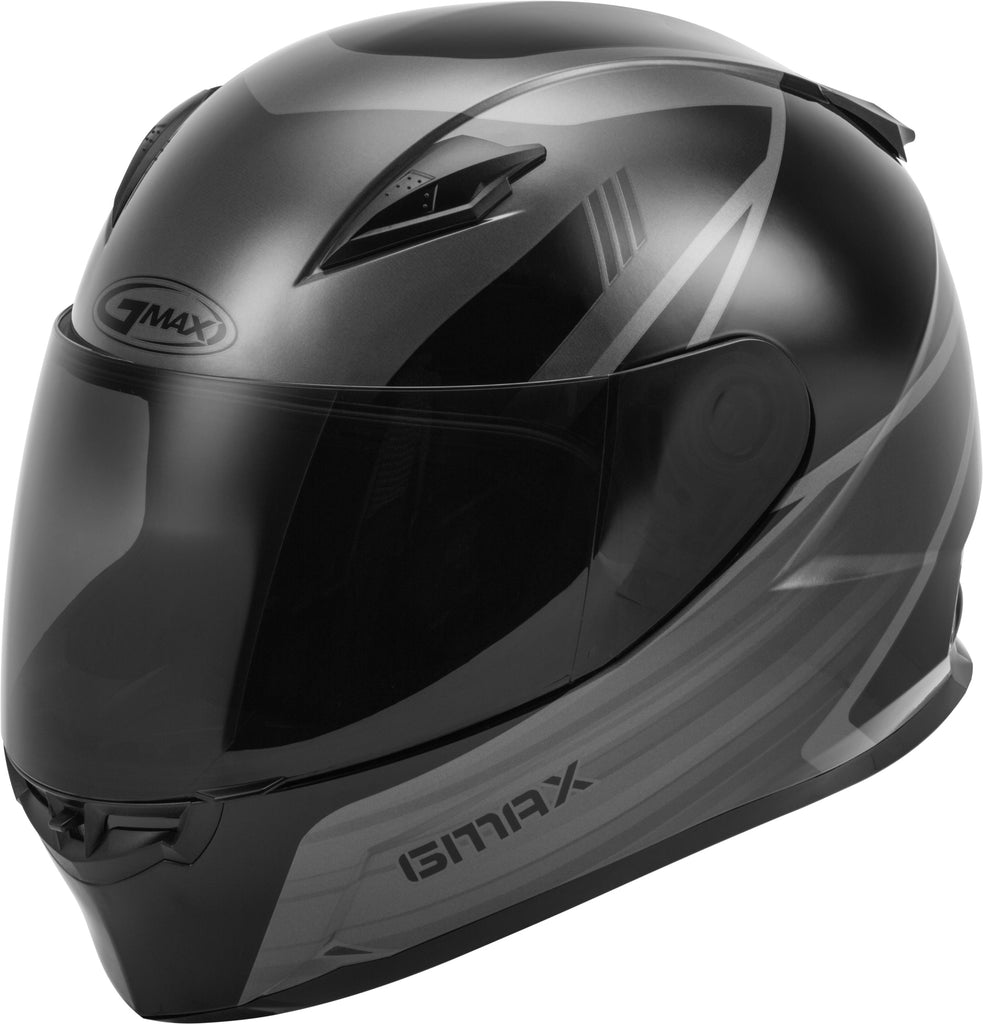 GMAX FF-49 FULL-FACE DEFLECT HELMET BLACK/GREY MD G1494245