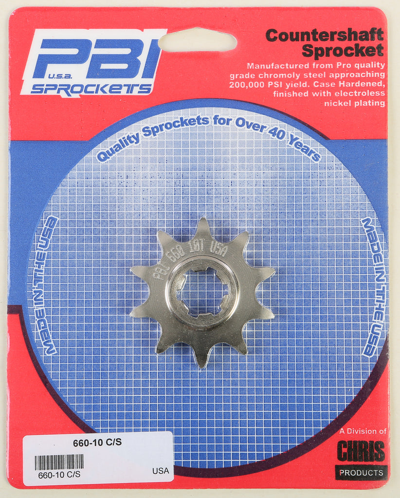 PBI COUNTERSHAFT STEEL SPROCKET 10T 660-10