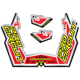 PRO CIRCUIT TI-4R STICKER KIT REPLACEMENT MUFFLER STICKERS DC09TI4R