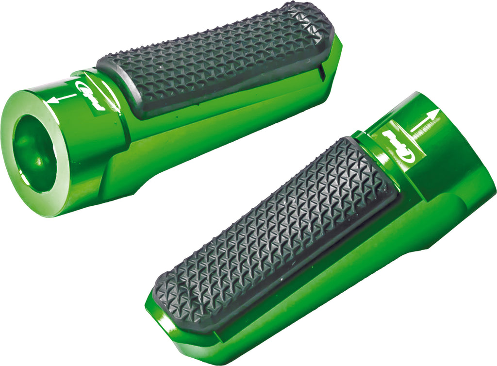 PUIG FOOTPEGS RACING RUBBER GREEN 7318V