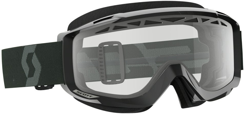 SCOTT SPLIT OTG ENDURO GOGGLE BLACK/WHITE W/GREY LENS 262601-1007328