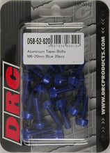 Load image into Gallery viewer, DRC ALUMINUM TAPER BOLTS BLUE M6X20MM 20/PK D58-52-620