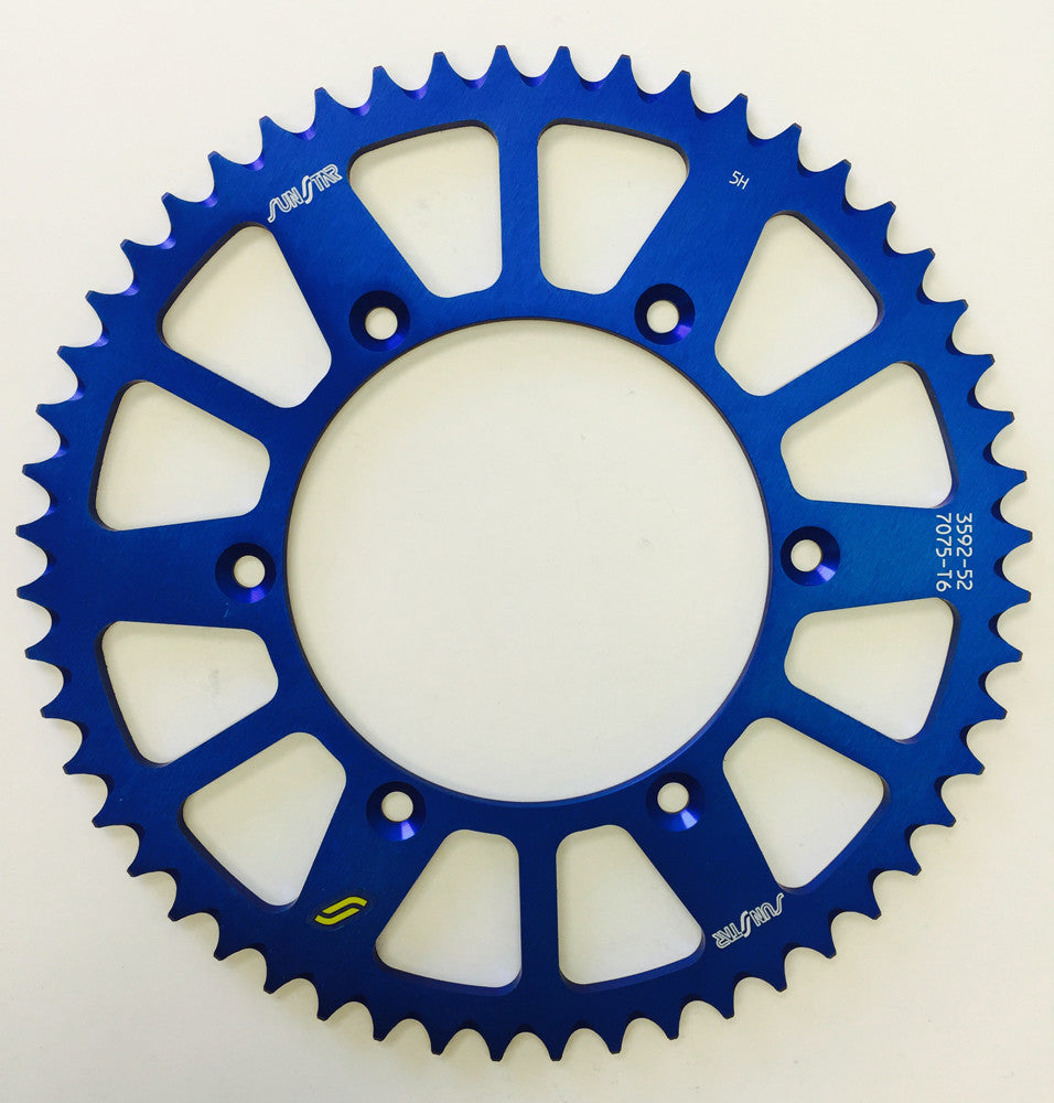 SUNSTAR REAR SPROCKET ALUMINUM BLUE 52T 5-359252BL-atv motorcycle utv parts accessories gear helmets jackets gloves pantsAll Terrain Depot