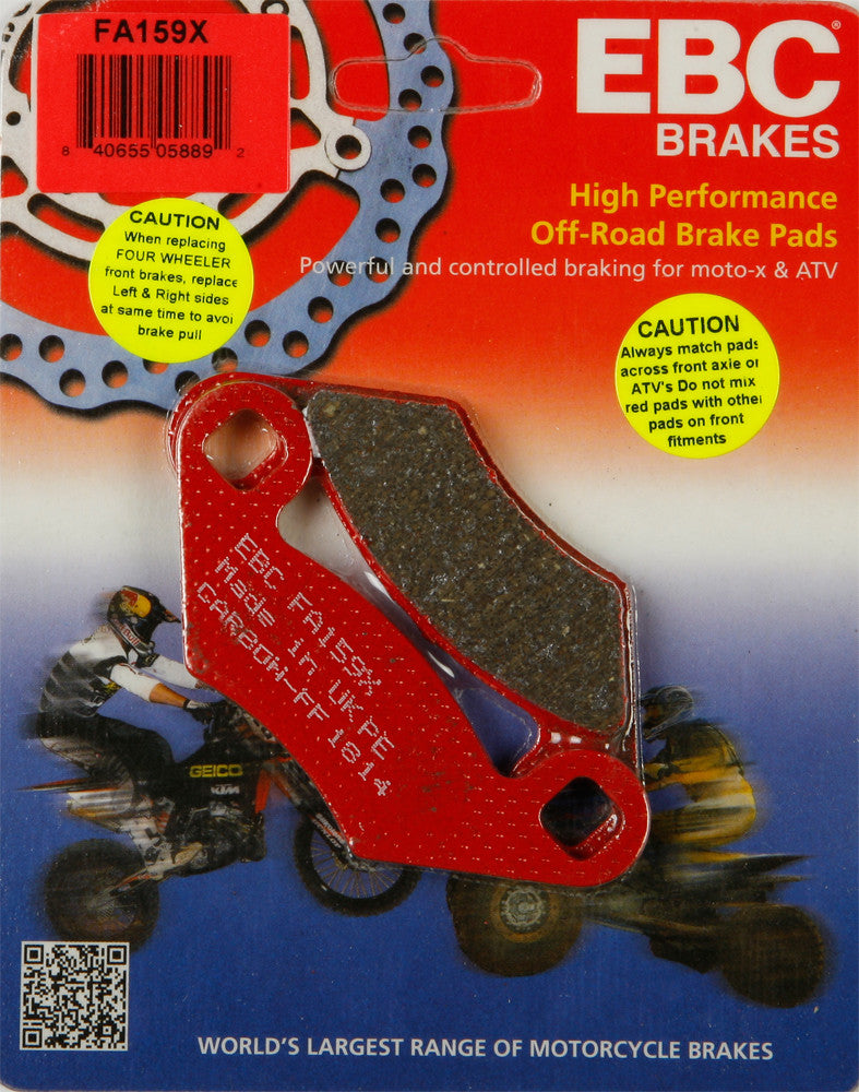 EBC BRAKE PADS FA159X-atv motorcycle utv parts accessories gear helmets jackets gloves pantsAll Terrain Depot