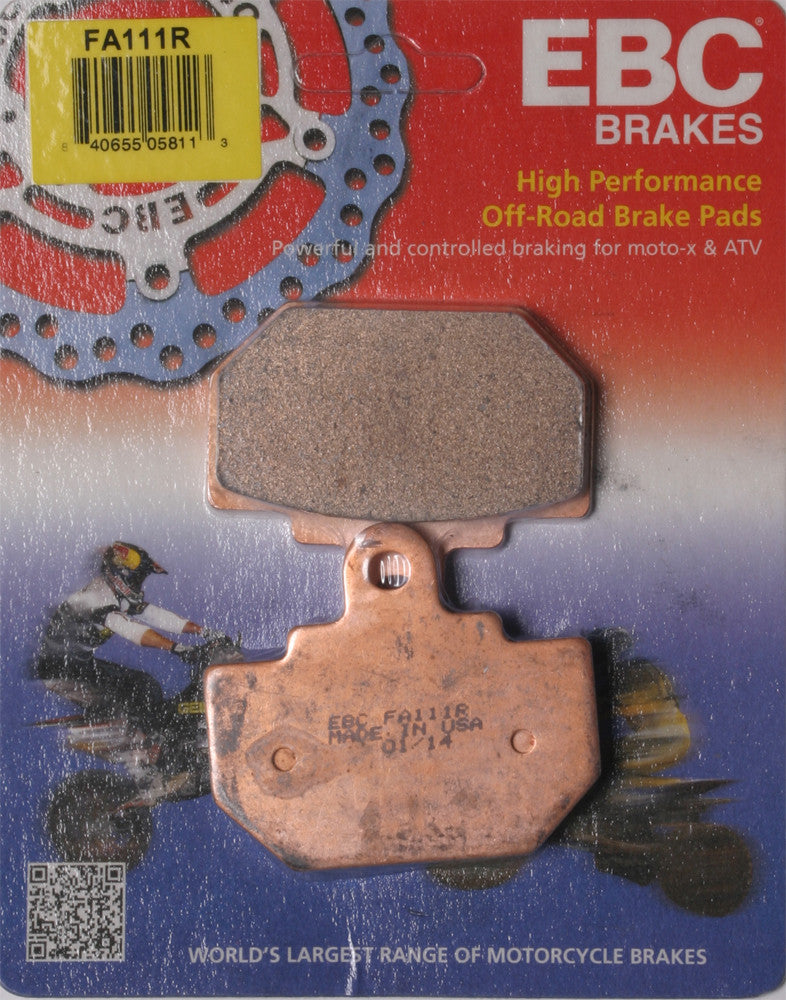 EBC BRAKE PADS FA111R-atv motorcycle utv parts accessories gear helmets jackets gloves pantsAll Terrain Depot