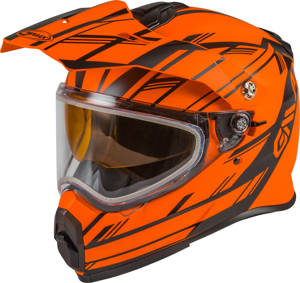 GMAX AT-21S ADVENTURE EPIC SNOW HELMET MATTE NEON ORNG/BLK LG G2211146