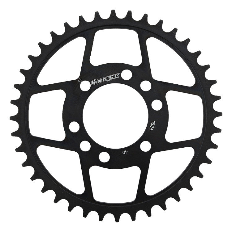 SUPERSPROX REAR STEEL SPROCKET 40T BLACK RFE-1826-40-BLK