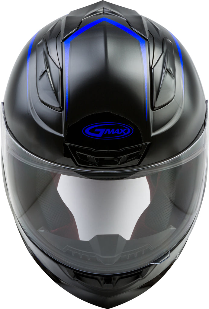 GMAX FF-88 FULL-FACE PRECEPT HELMET BLACK/BLUE 2X G1884048