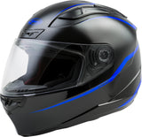 GMAX FF-88 FULL-FACE PRECEPT HELMET BLACK/BLUE 3X G1884049