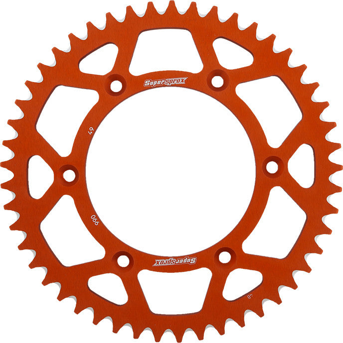 SUPERSPROX ALUMINUM SPROCKET 49T ORANGE RAL-990-49-ORG