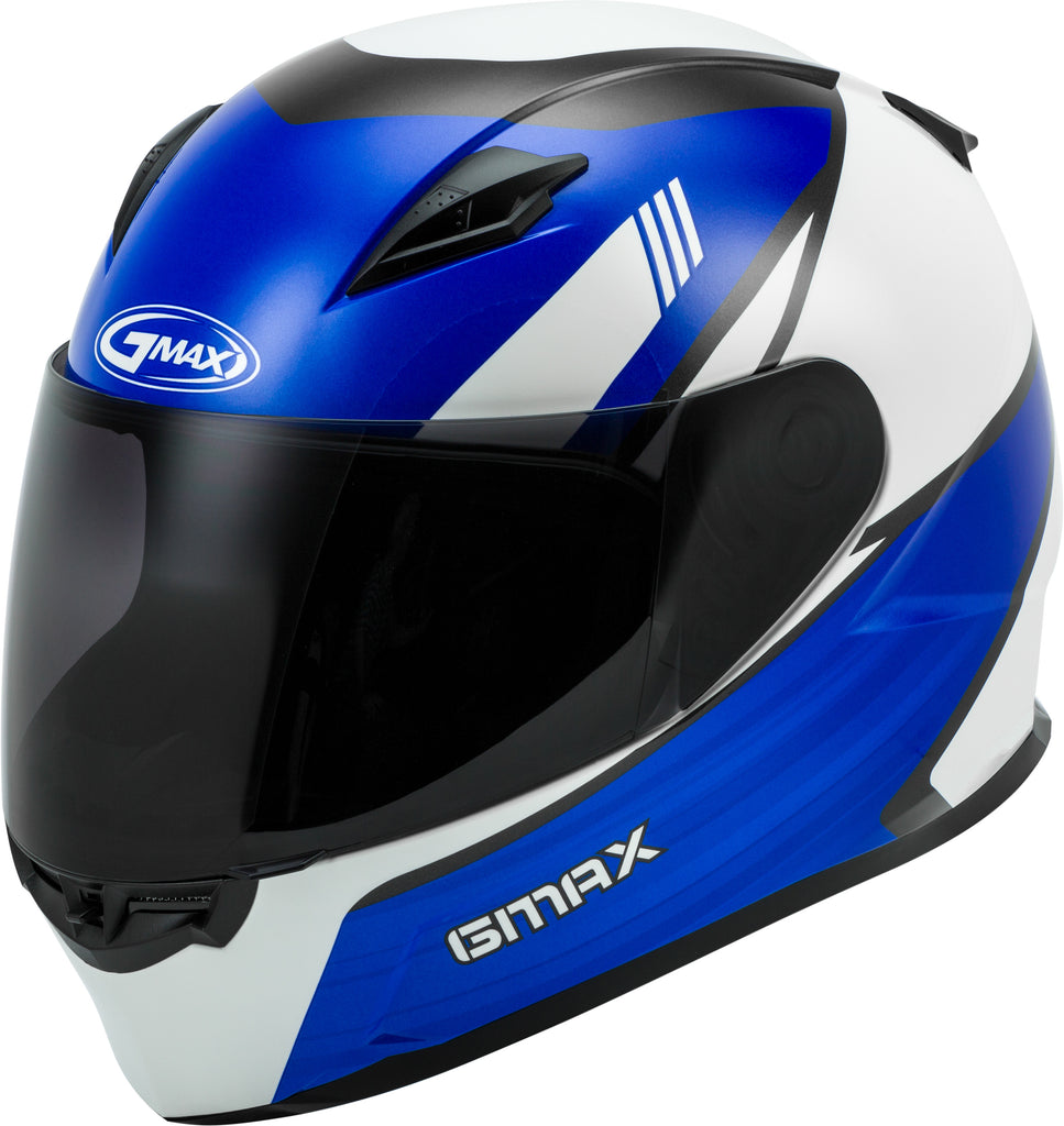 GMAX FF-49 FULL-FACE DEFLECT HELMET WHITE/BLUE XL G1494517