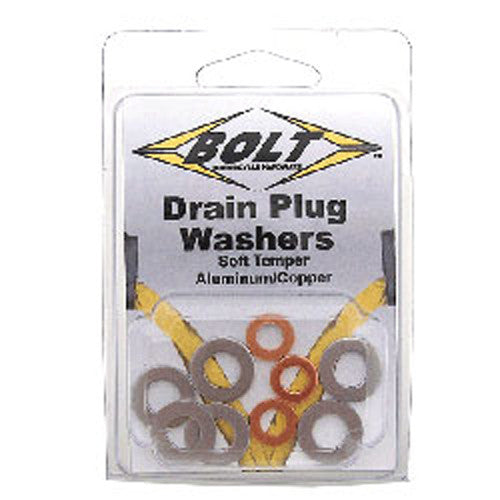 BOLT BANJO CRUSH WASHERS 10MM 10/PK 5 ALUMINUM & 5 COPPER DPWM10.145-10