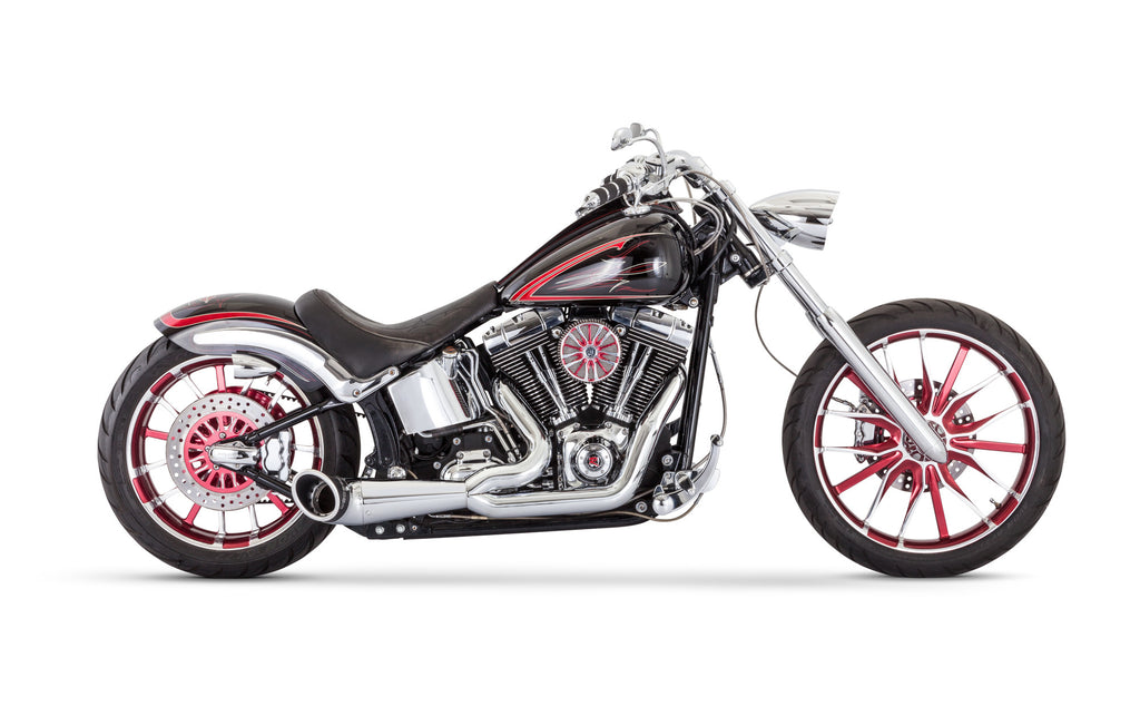 FREEDOM TURNOUT 2-1 CHROME W/CHROME TIP SOFTAIL HD00524