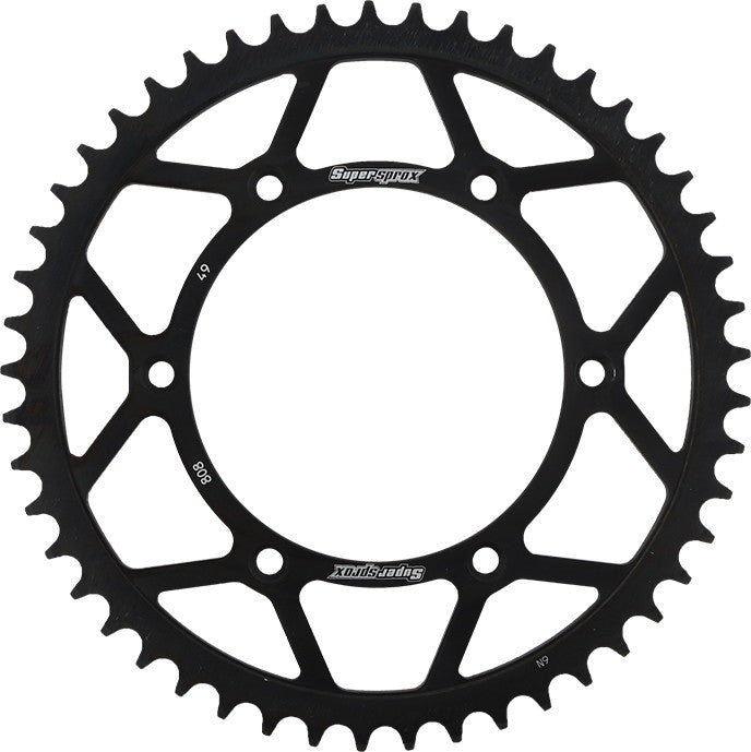 SUPERSPROX STEEL SPROCKET 49T BLACK RFE-808-49-BLK