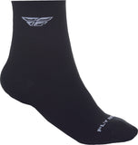 FLY RACING SHORTY SOCKS BLACK/WHITE SM/MD 350-0380S