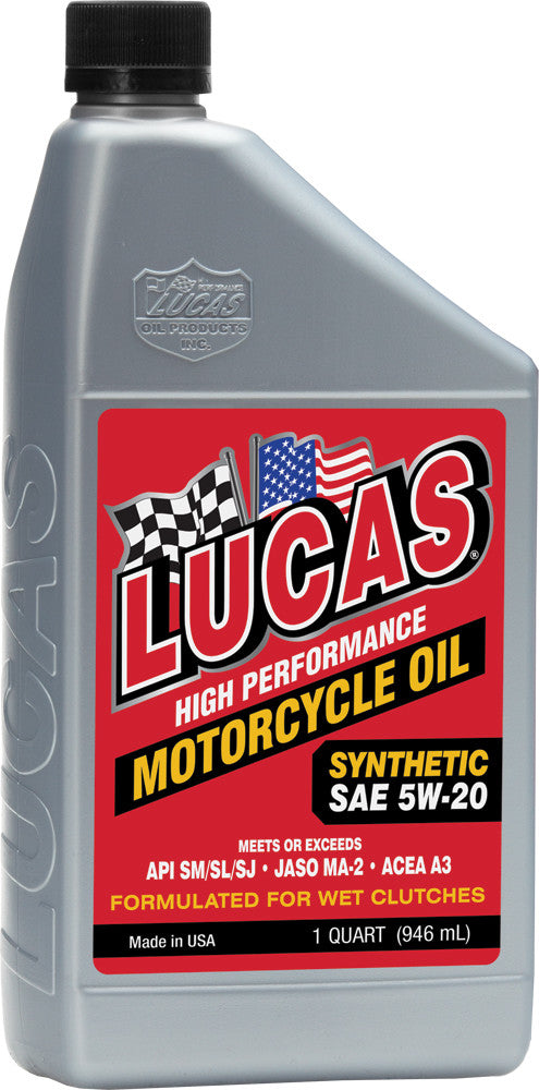 LUCAS SYNTHETIC ENGINE OIL 5W20 1QT 10704