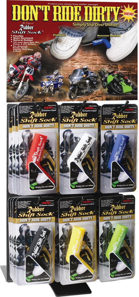 RYDER CLIPS RYDER DISPLAY RUBBER SOCKS DISPLAY6-RSS-atv motorcycle utv parts accessories gear helmets jackets gloves pantsAll Terrain Depot