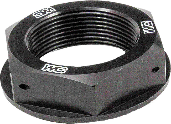 WORKS STEERING STEM NUT (BLACK) 24-350