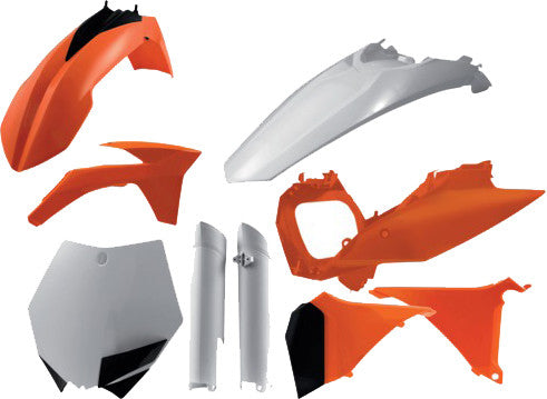 ACERBIS PLASTIC KIT ORANGE 2205272882-atv motorcycle utv parts accessories gear helmets jackets gloves pantsAll Terrain Depot