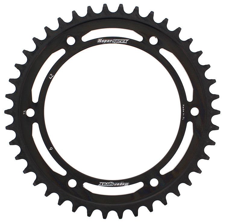 SUPERSPROX STEEL SPROCKET 42T BLACK RFE-6-42-BLK