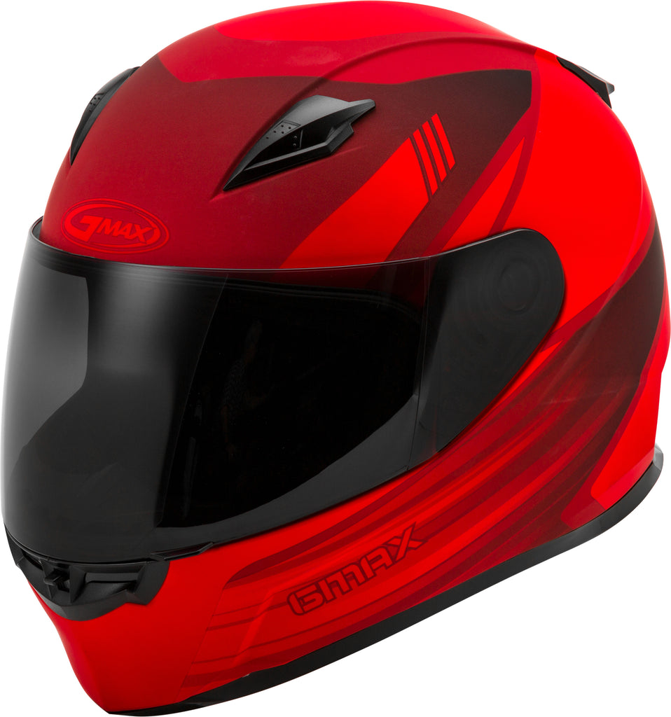 GMAX FF-49 FULL-FACE DEFLECT HELMET MATTE RED/BLACK XL G1494037