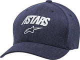 ALPINESTARS ANGLE REFLECT HAT NAVY HEATHER LG/XL CURVED BILL 1139-81525-7000-L/XL