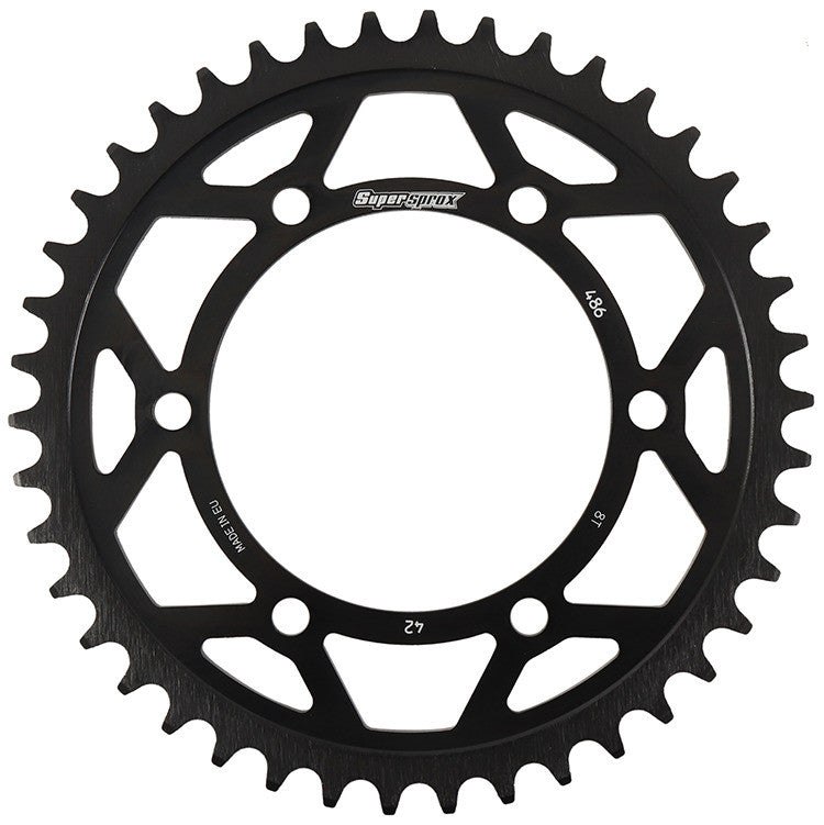 SUPERSPROX EDGE SPROCKET 42T BLACK RFA-486-42-BLK