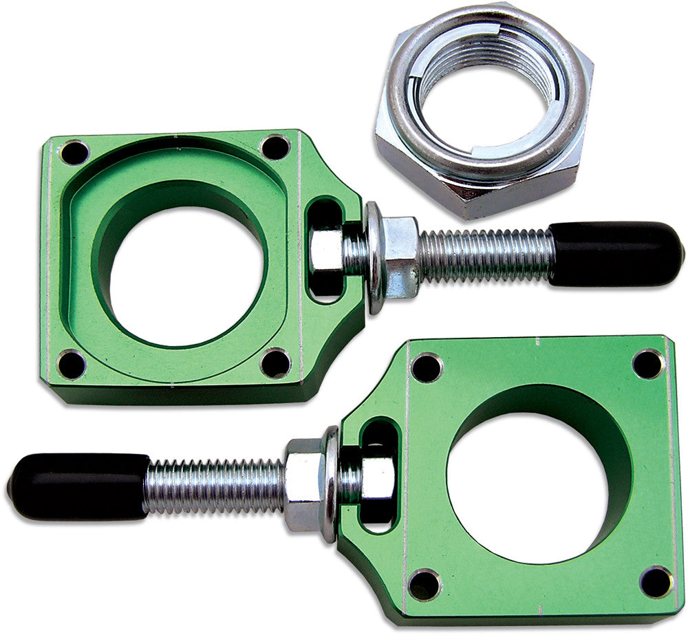 BOLT CHAIN ADJUSTER BLOCKS KAW GREEN CHAD-KX.GR