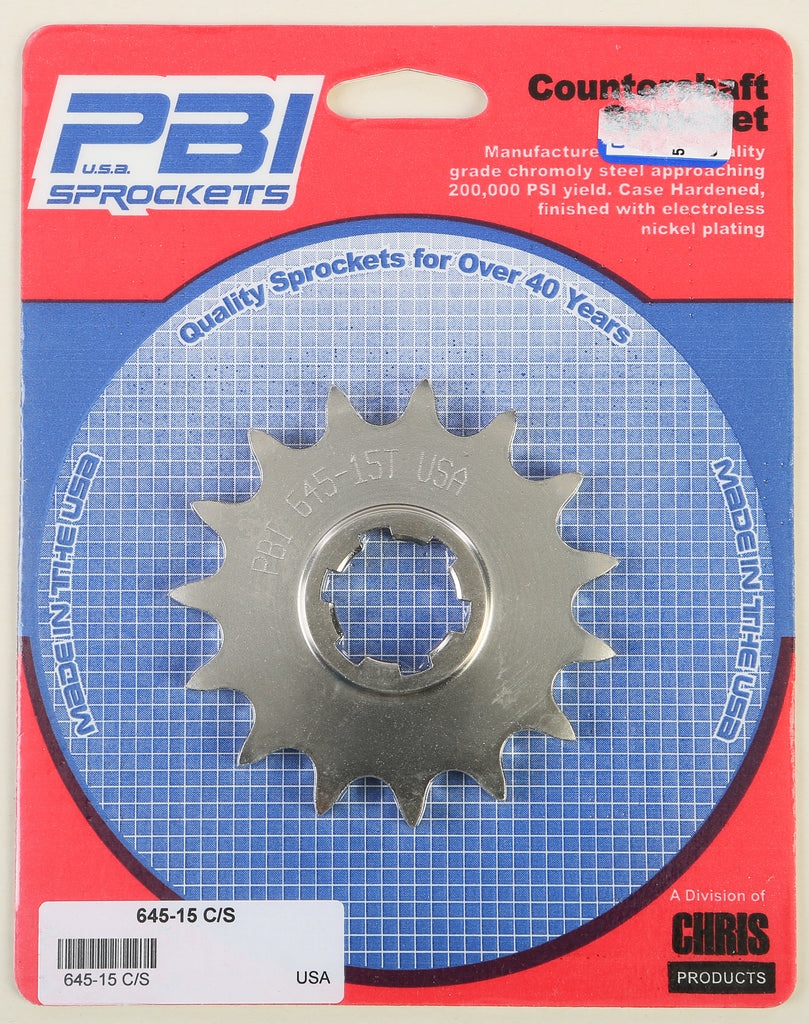 PBI COUNTERSHAFT STEEL SPROCKET 15T 645-15