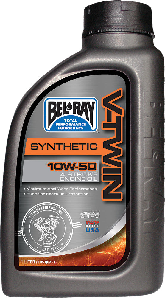 BEL-RAY V-TWIN SYNTHETIC ENGINE OIL 10W-50 1L 96915-BT1