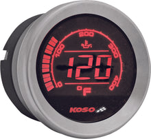 Load image into Gallery viewer, KOSO HD-02T 2&#39;&#39; OIL TEMP GAUGE SILVER BEZEL BA050500