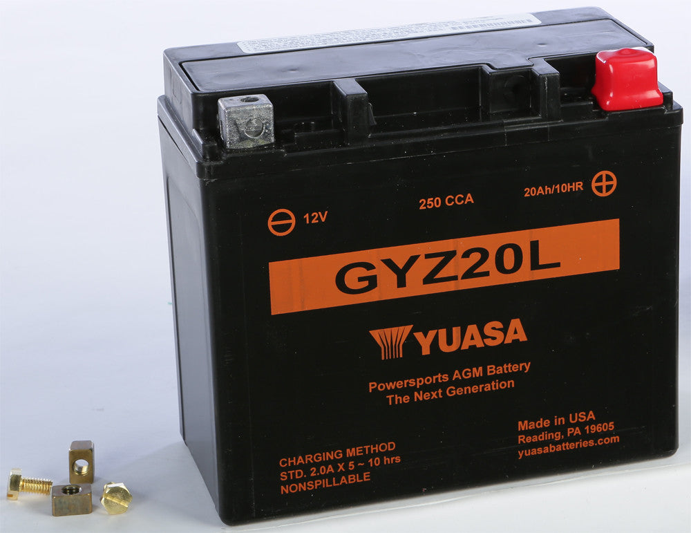 YUASA BATTERY GYZ20L FA SEALED FACTORY ACTIVATED YUAM720GZ-atv motorcycle utv parts accessories gear helmets jackets gloves pantsAll Terrain Depot