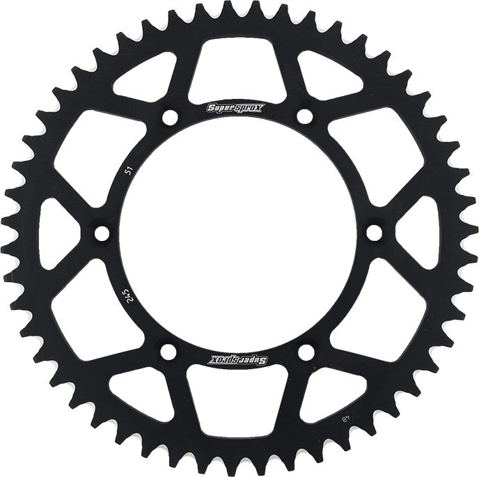 SUPERSPROX ALUMINUM SPROCKET 51T BLACK RAL-245-51-BLK