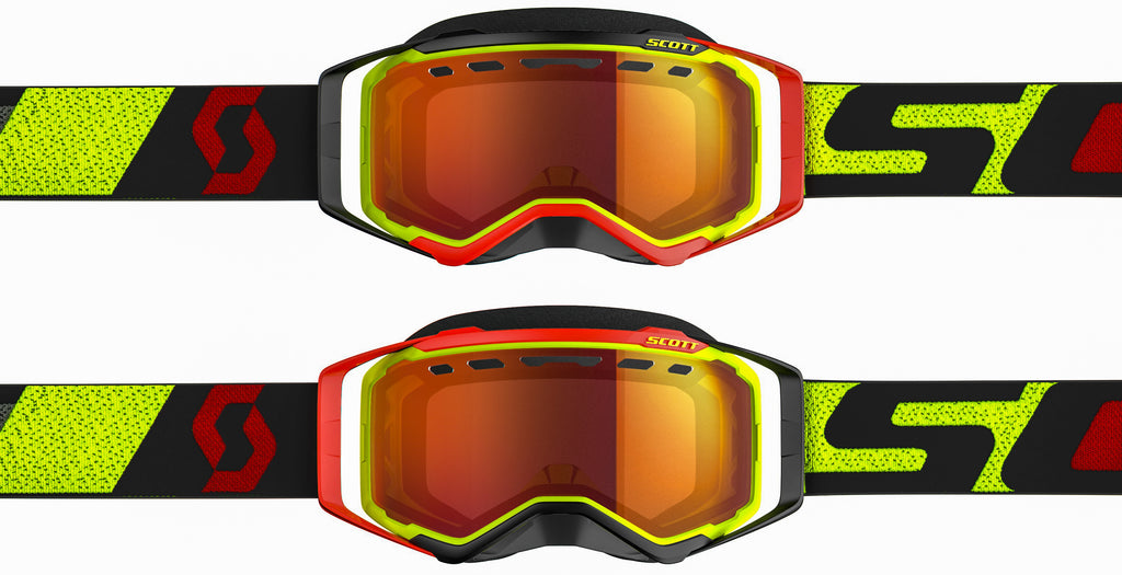 SCOTT GOGGLE PROSPECT SNOW YLW/RED ENHANCER RED CHROME 262581-4039024