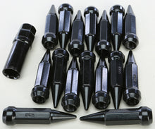 Load image into Gallery viewer, SEDONA SPIKE LUG NUT 12MMX1.25 60&#39; BLACK TAPERED 17MM HD W/KE ALUG-SB-19BX