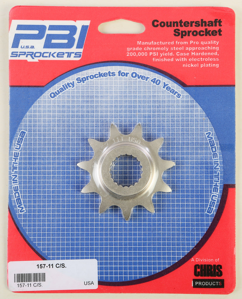 PBI COUNTERSHAFT STEEL SPROCKET 11T 157-11-atv motorcycle utv parts accessories gear helmets jackets gloves pantsAll Terrain Depot