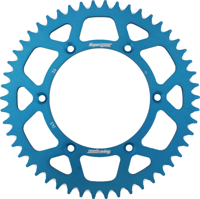 SUPERSPROX ALUMINUM SPROCKET 50T BLUE RAL-245-50-BLU