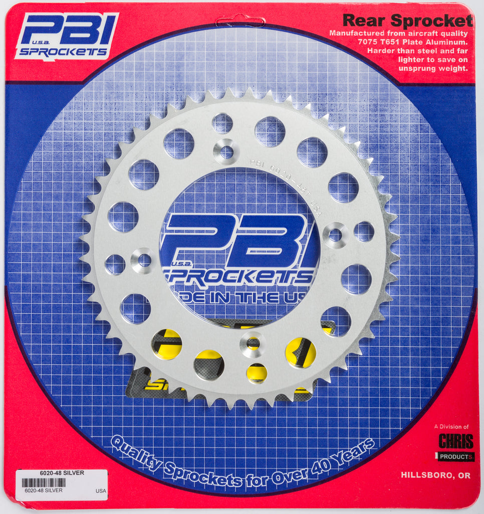 PBI REAR ALUMINUM SPROCKET 48T 6020-48