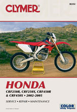 Load image into Gallery viewer, CLYMER REPAIR MANUAL HON CRF250R/X CRF450R CM352-atv motorcycle utv parts accessories gear helmets jackets gloves pantsAll Terrain Depot