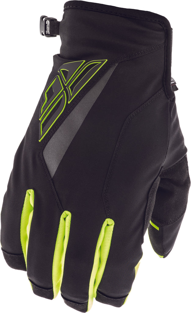 FLY RACING TITLE GLOVES BLACK/HI-VIS SZ 11 371-04911