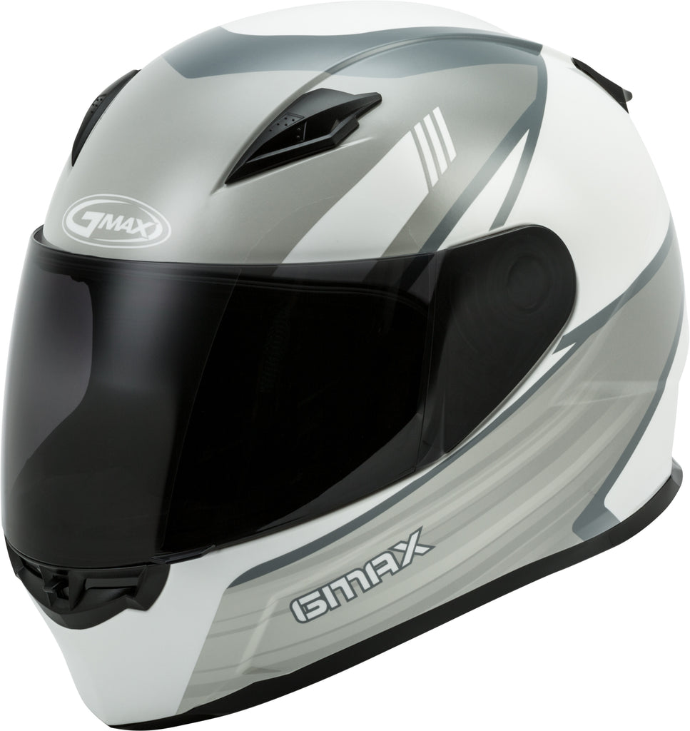 GMAX FF-49 FULL-FACE DEFLECT HELMET WHITE/GREY XS G1494463