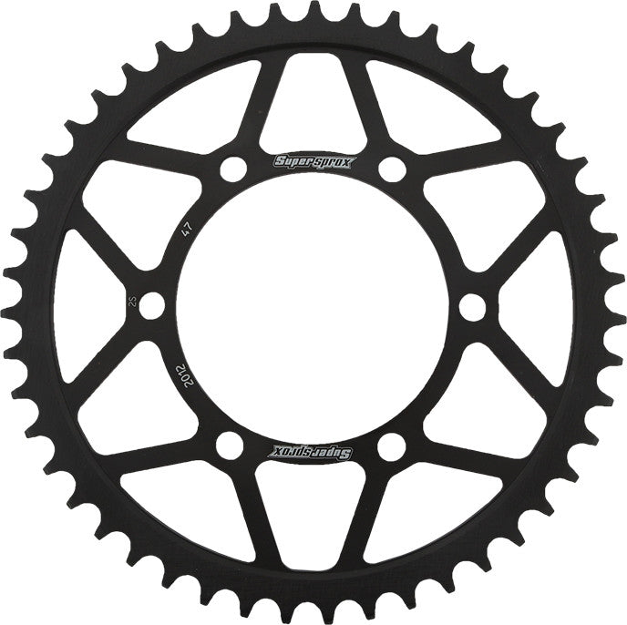 SUPERSPROX STEEL SPROCKET 47T BLACK RFE-2012-47-BLK