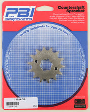 Load image into Gallery viewer, PBI COUNTERSHAFT STEEL SPROCKET 14T 733-14